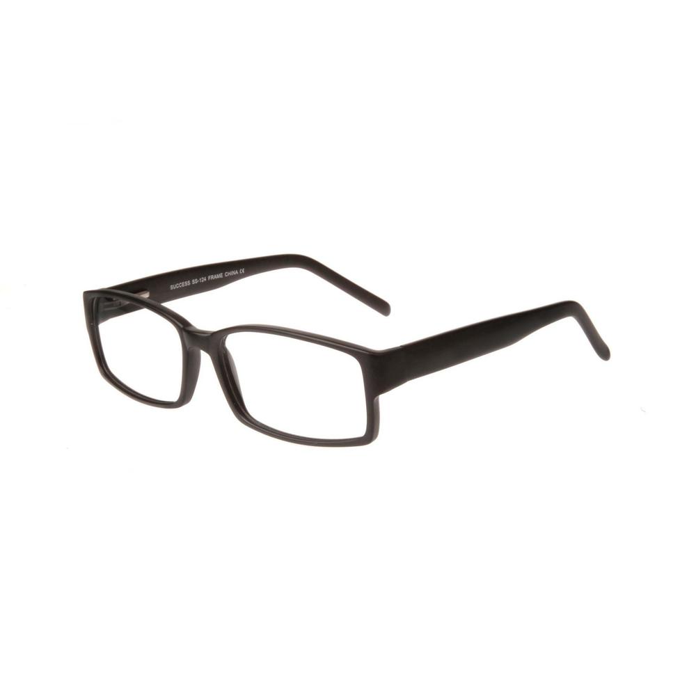 New SUCCESS SS-124 Matte Black Eyeglasses 60mm For The Stylish Large Man